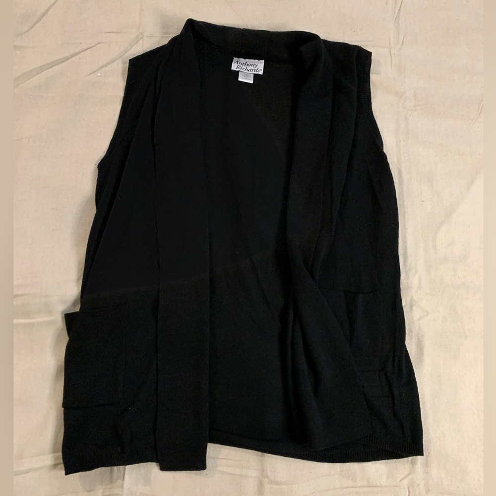 Anthony Richards Sleeveless Cardigan - Size Large
